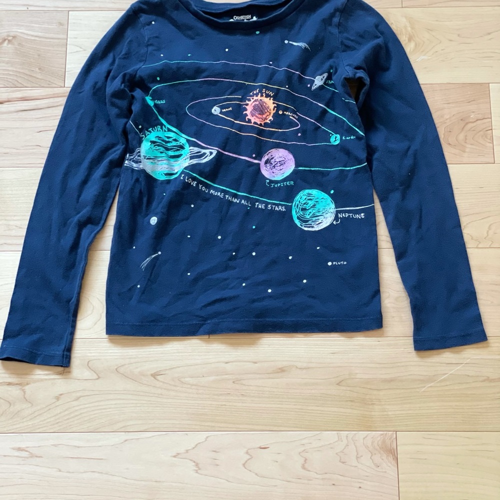 Space long sleeve for girls!